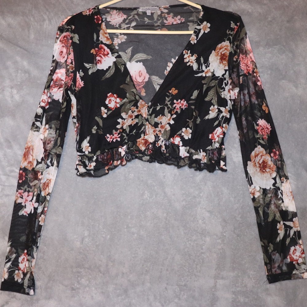 Floral cropped top